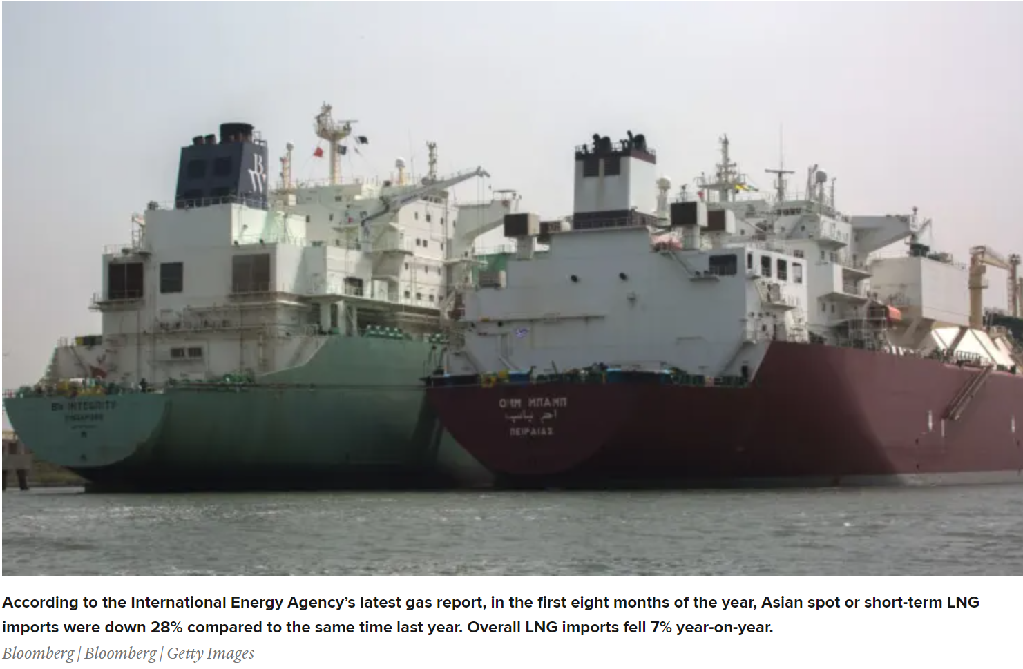 Asia’s energy supply looks secure — even as Europe scrambles